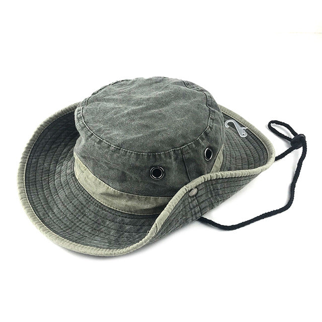 Men's Summer Panama Bucket Hat